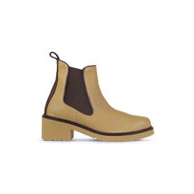 Bueno Shoes 01WZ4402 Tarçın Deri Topuklu Kadın Bot