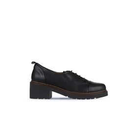 Bueno Shoes 01WZ4403 Siyah Deri Kadın Topuklu Ayakkabı