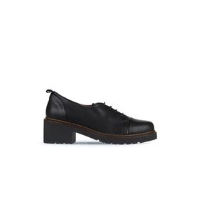 Bueno Shoes 01WZ4403 Siyah Deri Kadın Topuklu Ayakkabı