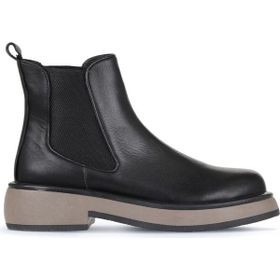 Bueno Shoes 01WZ4501 Siyah Vizon Deri Düz Kadın Bot