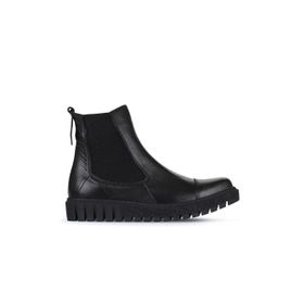 Bueno Shoes 01WZ5202 Siyah Deri Kadın Düz Bot