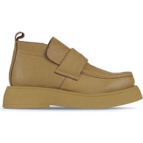 Bueno Shoes 01WZ6402 Tarçın Deri Kadın Düz Bot
