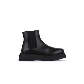 Bueno Shoes 01WZ6403 Siyah Deri Düz Kadın Bot