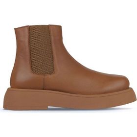 Bueno Shoes 01WZ6403 Taba Deri Düz Kadın Bot