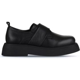 Bueno Shoes 01WZ6404 Siyah Deri Kadın Klasik Ayakkabı