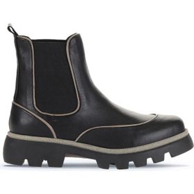 Bueno Shoes 01WZ6505 Siyah Gri Deri 01 Kadın bot