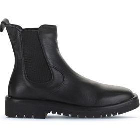 Bueno Shoes 01WZ6702 Siyah Deri Düz Kadın Bot