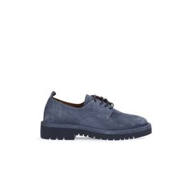 Bueno Shoes 01WZ6704 Mavi Süet Kadın Klasik Ayakkabı