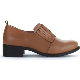 Bueno Shoes 01WZ7403 Taba Deri Kadın Klasik Ayakkabı