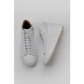 Bueno Shoes 01WZ7700 Beyaz Deri Düz Kadın Bot