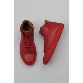 Bueno Shoes 01WZ7700 Kırmızı Deri Kadın Düz Bot