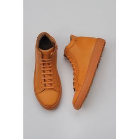 Bueno Shoes 01WZ7700 Turuncu Deri Kadın Düz Bot
