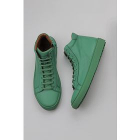 Bueno Shoes 01WZ7700 Yeşil Koyu Deri Kadın Düz Bot