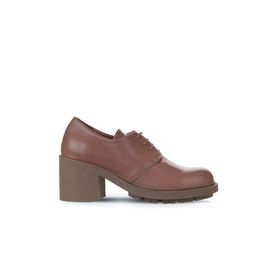 Bueno Shoes 01WZ7903 Vizon Koyu Deri Kadın Topuklu Ayakkabı