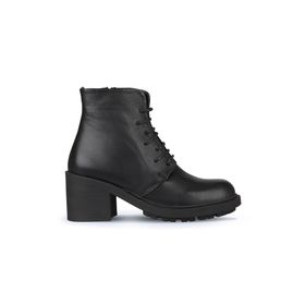 Bueno Shoes 01WZ7904 Siyah Deri Kadın Topuklu Bot