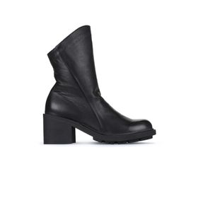 Bueno Shoes 01WZ7905 Siyah Deri Kadın Topuklu Bot