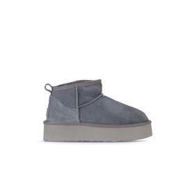 Bueno Shoes 05AG2074054 Mavi Süet Kadın Dolgu Topuklu Bot