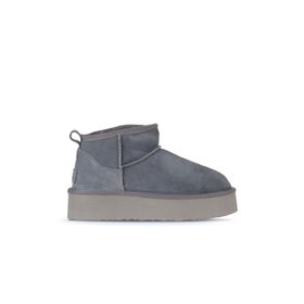 Bueno Shoes 05AG2074054 Mavi Süet Kadın Dolgu Topuklu Bot