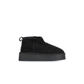 Bueno Shoes 05AG2074054 Siyah Süet Kadın Dolgu Topuklu Bot