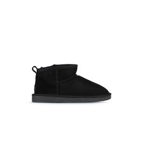 Bueno Shoes 05AG2074055 Siyah Süet Kadın Düz Bot