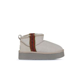 Bueno Shoes 05AG2094054 Bej Süet Dolgu Topuklu Kadın Bot