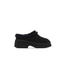 Bueno Shoes 05AG700 Siyah Süet Kadın Az Topuklu Terlik