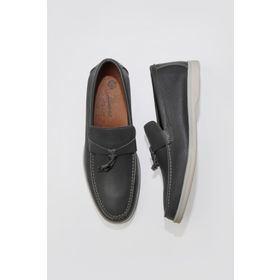 Bueno Shoes 05MS101 Gri Flotter Deri Erkek Loafer