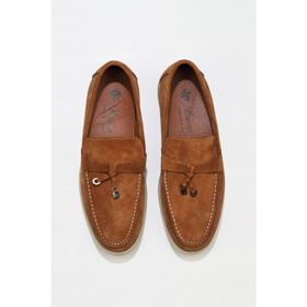 Bueno Shoes 05MS101 Kahverengi Açık Süet Erkek Loafer