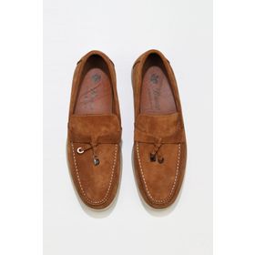 Bueno Shoes 05MS101 Kahverengi Açık Süet Erkek Loafer