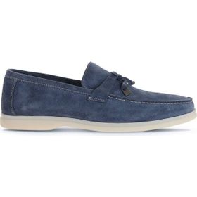 Bueno Shoes 05MS101 Mavi Flotter Deri Erkek Loafer