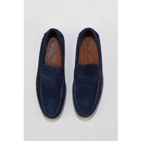 Bueno Shoes 05MS102 Mavi Süet Erkek Loafer