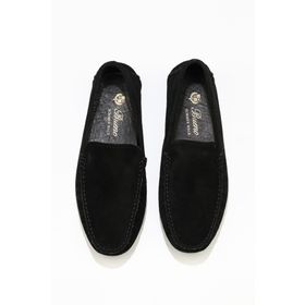 Bueno Shoes 05ms2022 Siyah Süet Erkek Klasik Ayakkabı