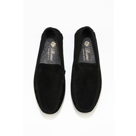 Bueno Shoes 05ms2022 Siyah Süet Erkek Klasik Ayakkabı