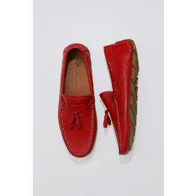 Bueno Shoes 05MS2024D Kırmızı Flotter Deri Erkek Loafer