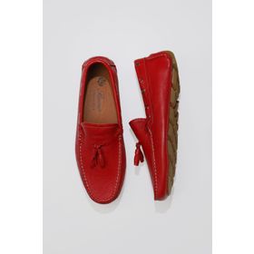 Bueno Shoes 05MS2024D Kırmızı Flotter Deri Erkek Loafer