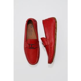 Bueno Shoes 05MS2025 Kırmızı Flotter Deri Erkek Loafer