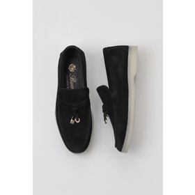 Bueno Shoes 05WS101 Siyah Süet Kadın Loafer