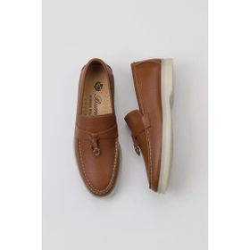 Bueno Shoes 05WS101 Taba Flotter Deri Kadın Loafer