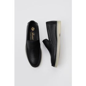 Bueno Shoes 05WS102 Siyah Flotter Deri Kadın Loafer
