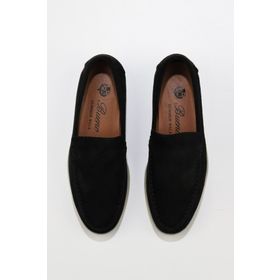 Bueno Shoes 05WS102 Siyah Süet Kadın Loafer