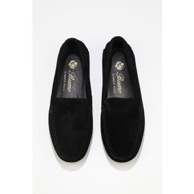 Bueno Shoes 05WS230 Siyah Süet Kadın Loafer