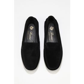 Bueno Shoes 05WS230 Siyah Süet Kadın Loafer