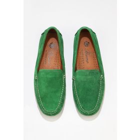 Bueno Shoes 05WS230 Yeşil Süet Kadın Loafer