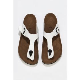 Bueno Shoes 05WT101 Beyaz Napa Deri Kadın Terlik