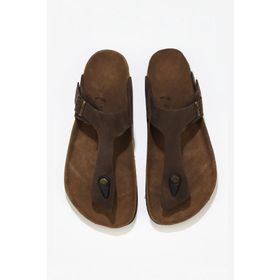 Bueno Shoes 05WT101 Kahverengi Nubuk Deri Kadın Parmak Arası Terlik