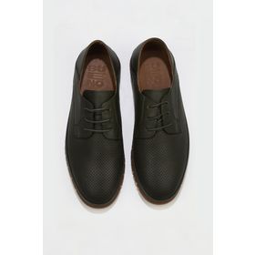 Bueno Shoes 07M0963 Haki Messi Deri Erkek Düz Ayakkabı