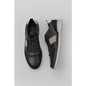 Bueno Shoes 07M1687R176 Siyah Süet-Messi Deri Erkek Spor Ayakkabı