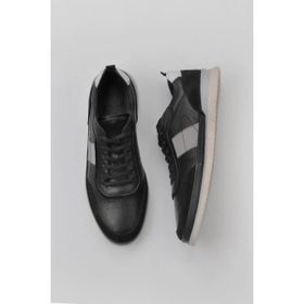 Bueno Shoes 07M1687R176 Siyah Süet-Messi Deri Erkek Spor Ayakkabı