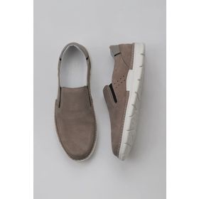 Bueno Shoes 07M1738E197 Gri Dante Baskılı Erkek Loafer