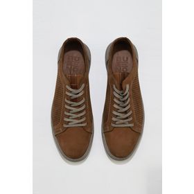 Bueno Shoes 07m9983 Taba Gri Dante Deri Erkek Klasik Ayakkabı